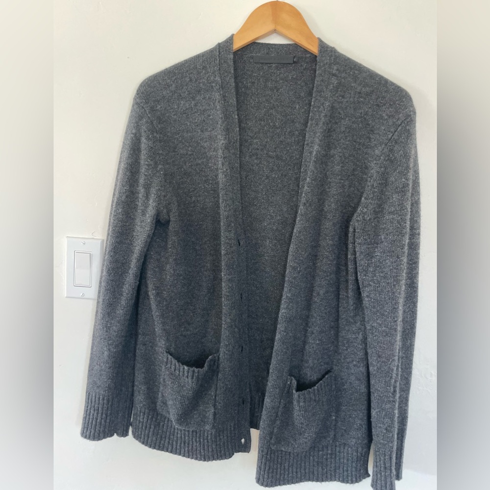 Jenni Kayne charcoal colored cardigan
